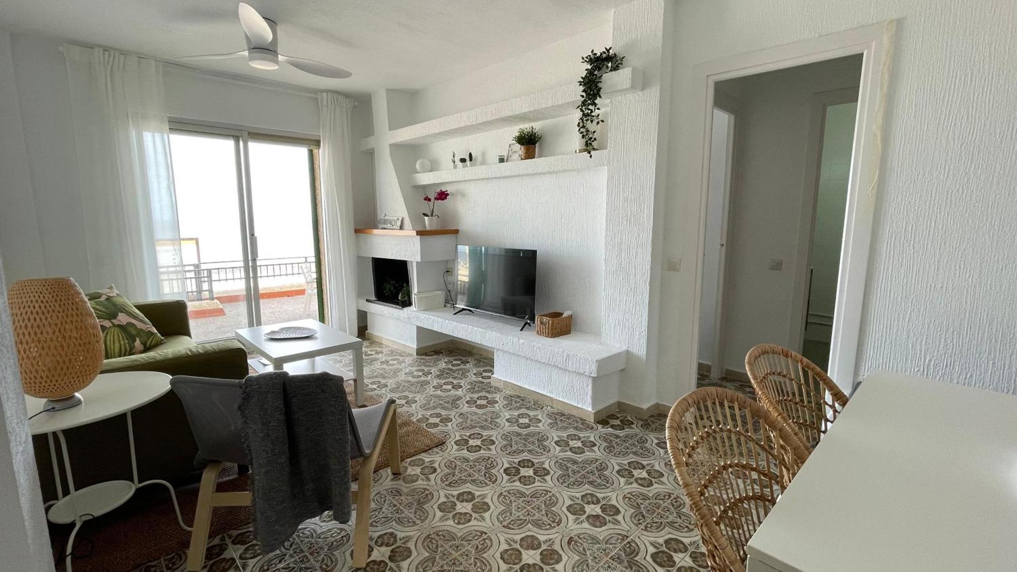 Charming Beachfront Apartment Murcia Exterior foto