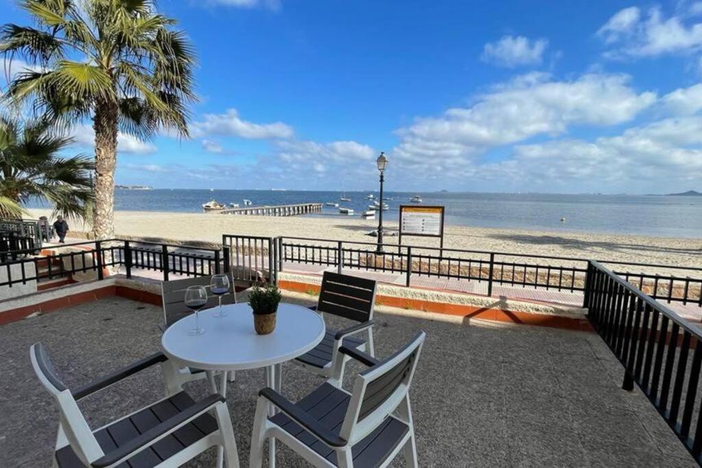 Charming Beachfront Apartment Murcia Exterior foto